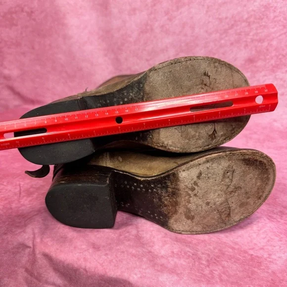 Brown Leather Knee-High Boots READ DESCRIPTION, IMPORTANT - Picture 12 of 17